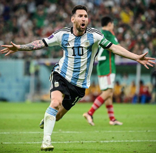 Lionel Messi le dio el primer gol a la Argentina ante México en el Mundial Qatar 2022