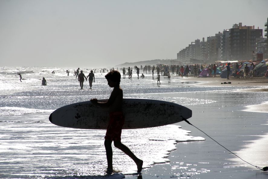 Vacaciones de verano en una de las tantas playas argentinas.