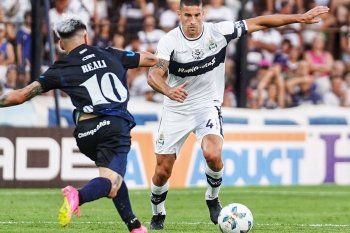 Leonardo Morales en Gimnasia vs. Independiente Rivadavia