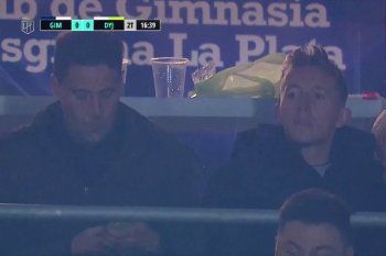 Pablo De Blasis fue a ver a Gimnasia ante Defensa y Justicia