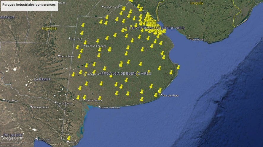Desde San Nicolás a Patagones, la provincia de Buenos Aires está colmada por parques industriales.