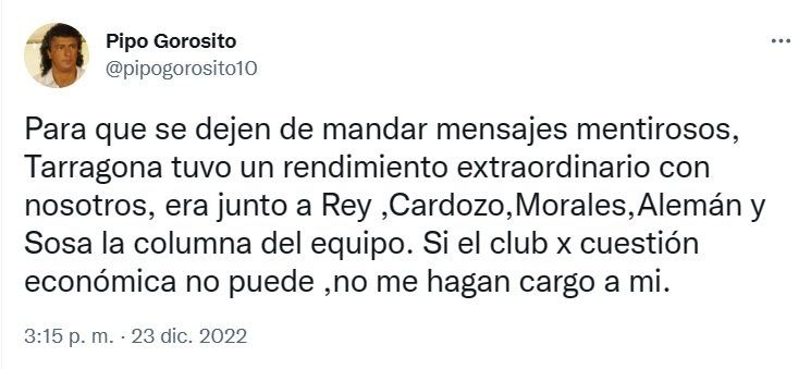 Néstor Gorosito sobre los refuerzos ante los dirigentes de Gimnasia
