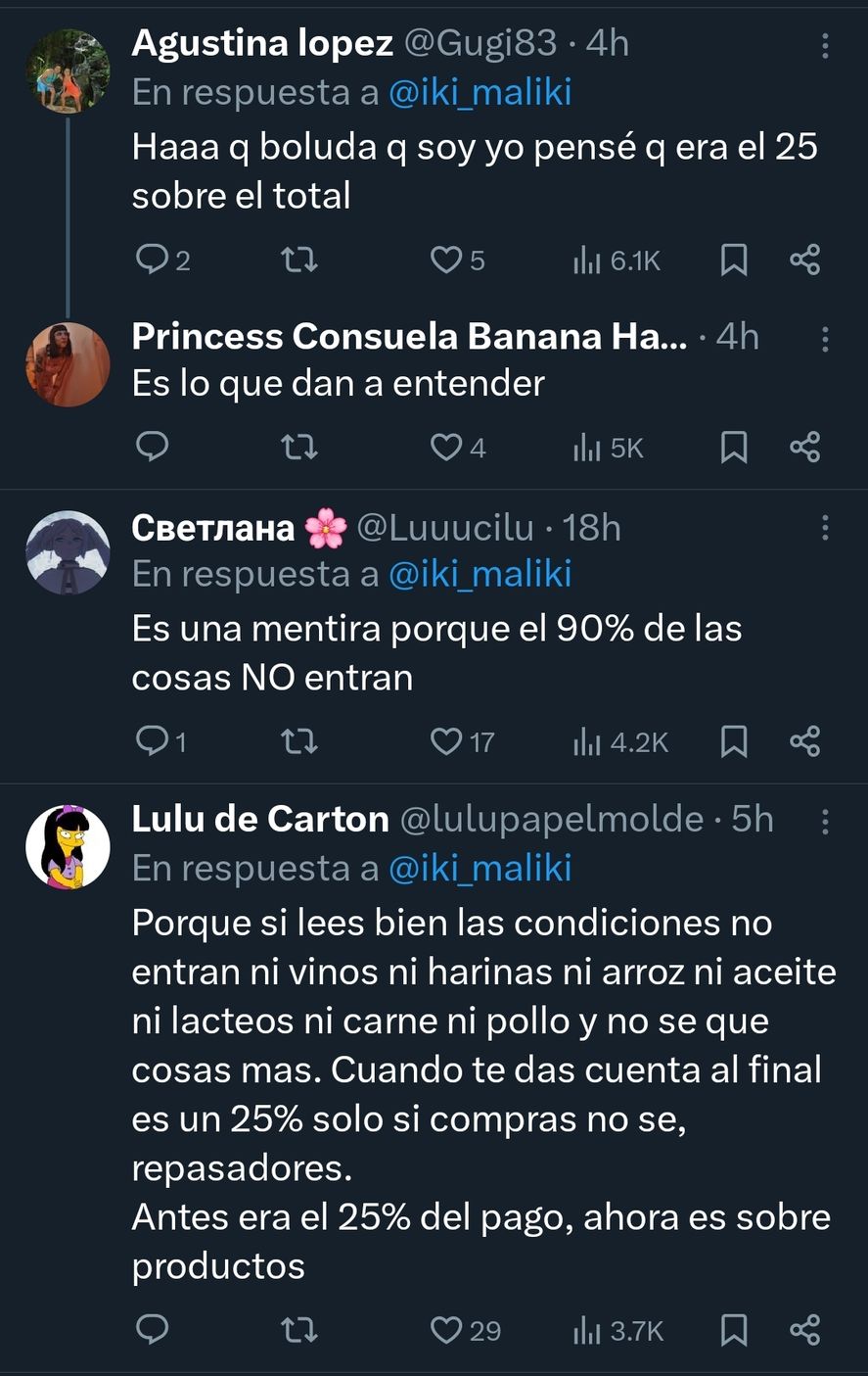 Quejas en redes sociales por los descuentos engañosos abonando con Mercado Pago en el supermercado Coto 