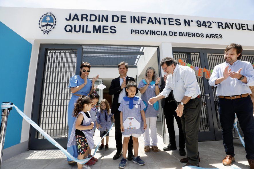 Axel Kicillof inauguró un Jardín de infantes y suma la escuela 118 de su gestión 