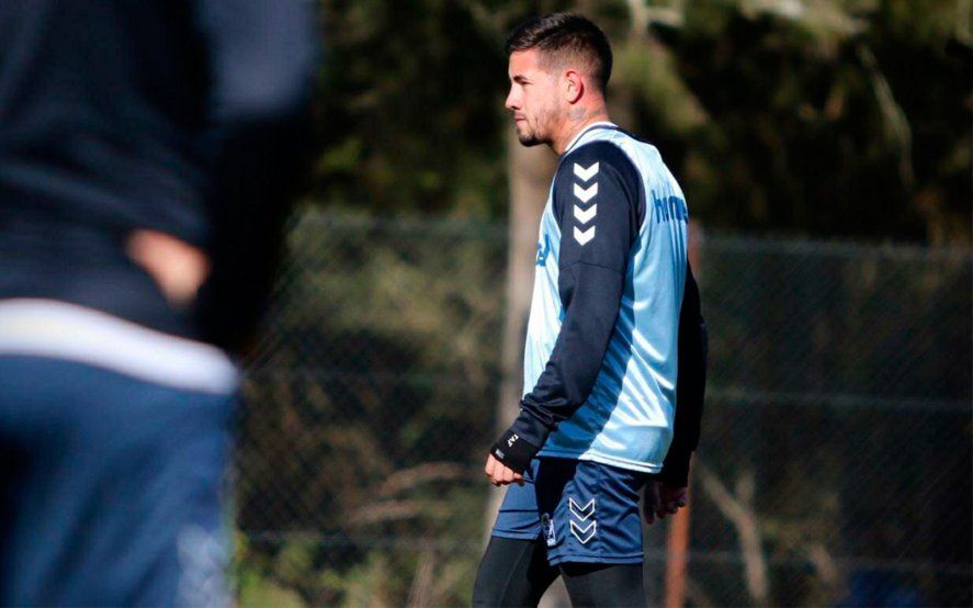 Rodrigo Holgado y su primer entrenamiento en Gimnasia