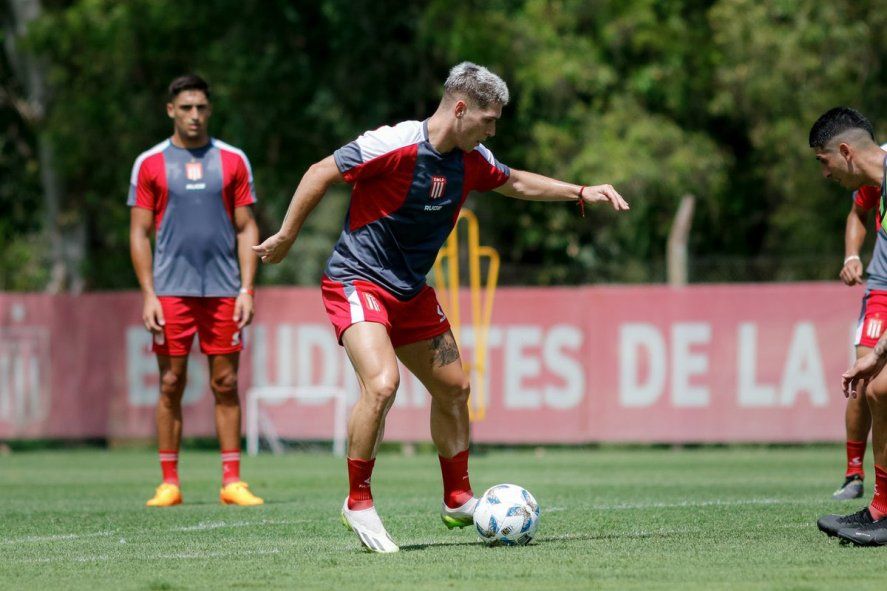 Benjamín Rollheiser en una práctica de Estudiantes. (Foto: prensa EDLP) Benjamín Rollheiser en una práctica de Estudiantes. (Foto: prensa EDLP)