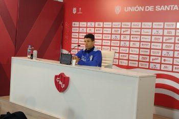 Sebastián Romero, luego de la derrota de Gimnasia ante Unión, en el estadio 15 de abril