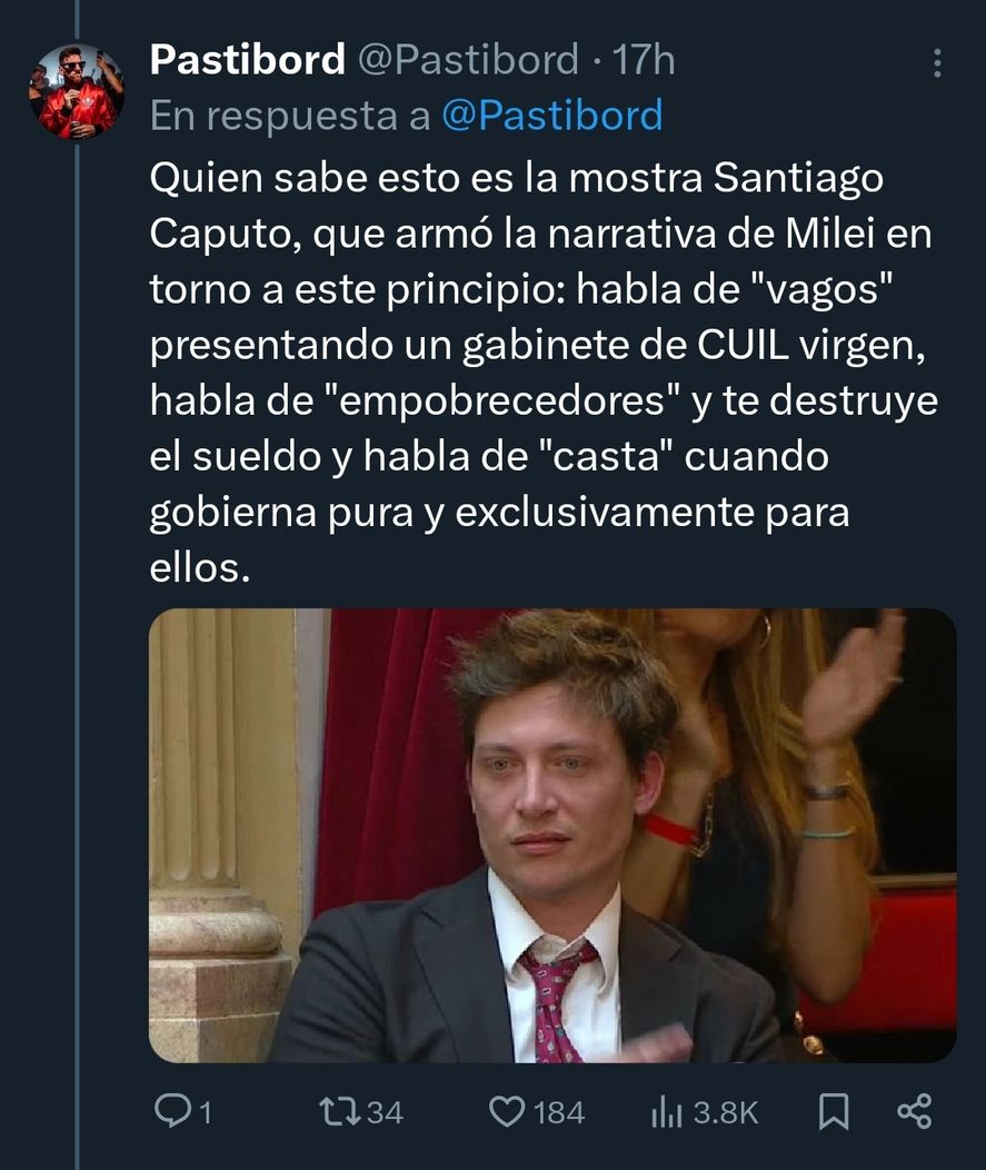 Santiago Caputo es el Marcos Peña de Javier Milei Santiago Caputo es el Marcos Peña de Javier Milei