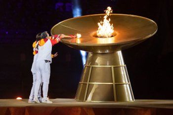 Encendido pebetero panamericano en Santiago 2023 - Juegos Panamericanos