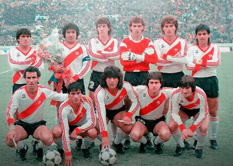 Un River de lujo: el campeón del mundo 86´también contó con jugadores de Selección.
