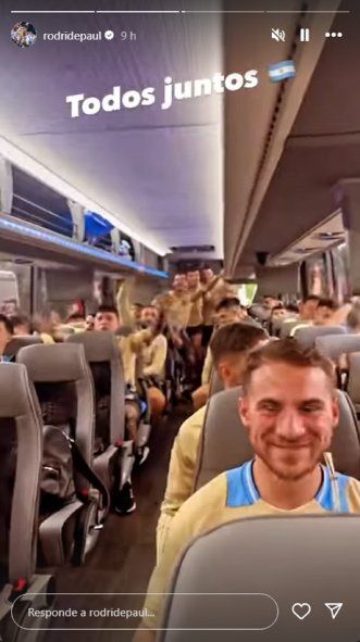 La publicación de Rodrigo De Paul previo al viaje hacia Atlanta donde se hospedará la Selección Argentina. Foto (@rodridepaull) La publicación de Rodrigo De Paul previo al viaje hacia Atlanta donde se hospedará la Selección Argentina. Foto (@rodridepaull)