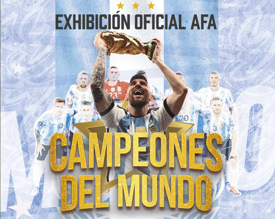 La Selección Argentina expondrá sus copas en La Rural.