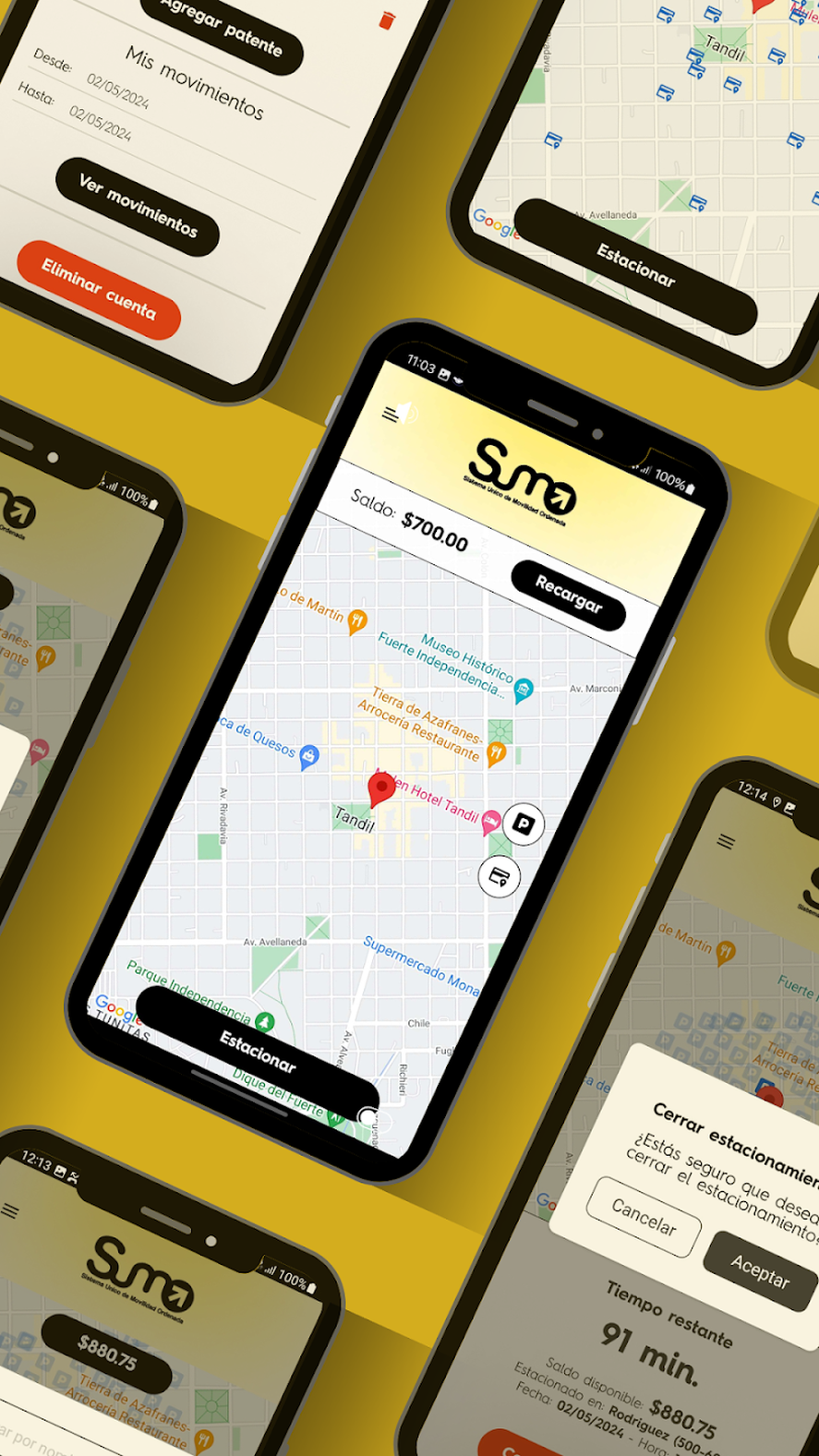 SUMO es una aplicación en la que se puede pagar el estacionamiento medido, pagar multas y mucho más en Tandil.
