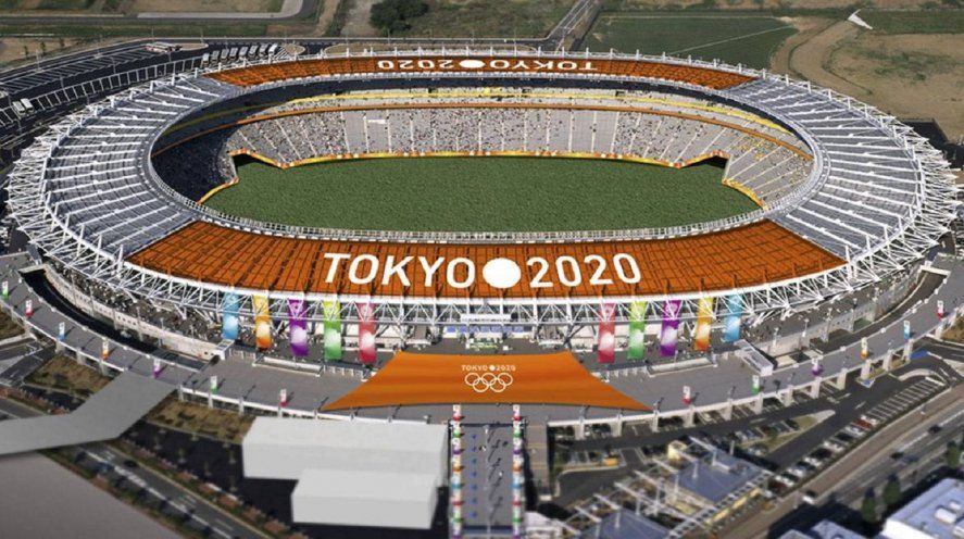 Ilustración de sede construida para los Juegos Olímpicos de Tokio 2020