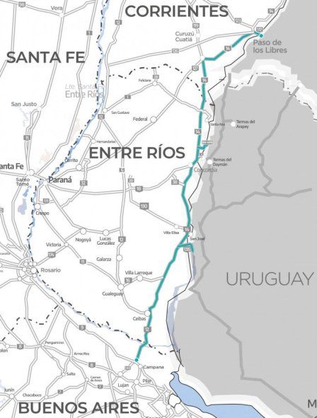 La CAME salió a pedir obras de reparación en la ruta nacional 12, una vía que conecta a Zárate con Misiones clave para el comercio.