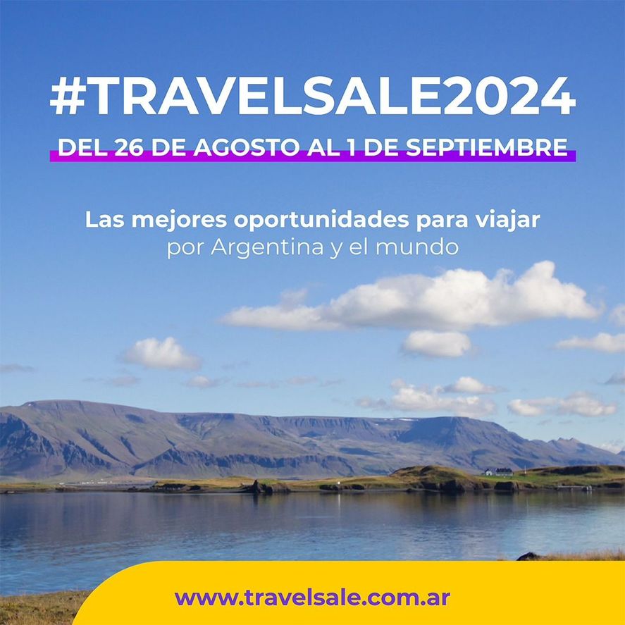 Del 26 de agosto al 1 de septiembre se podrá aprovechar de la décima edición del Travel Sale 2024. Del 26 de agosto al 1 de septiembre se podrá aprovechar de la décima edición del Travel Sale 2024.