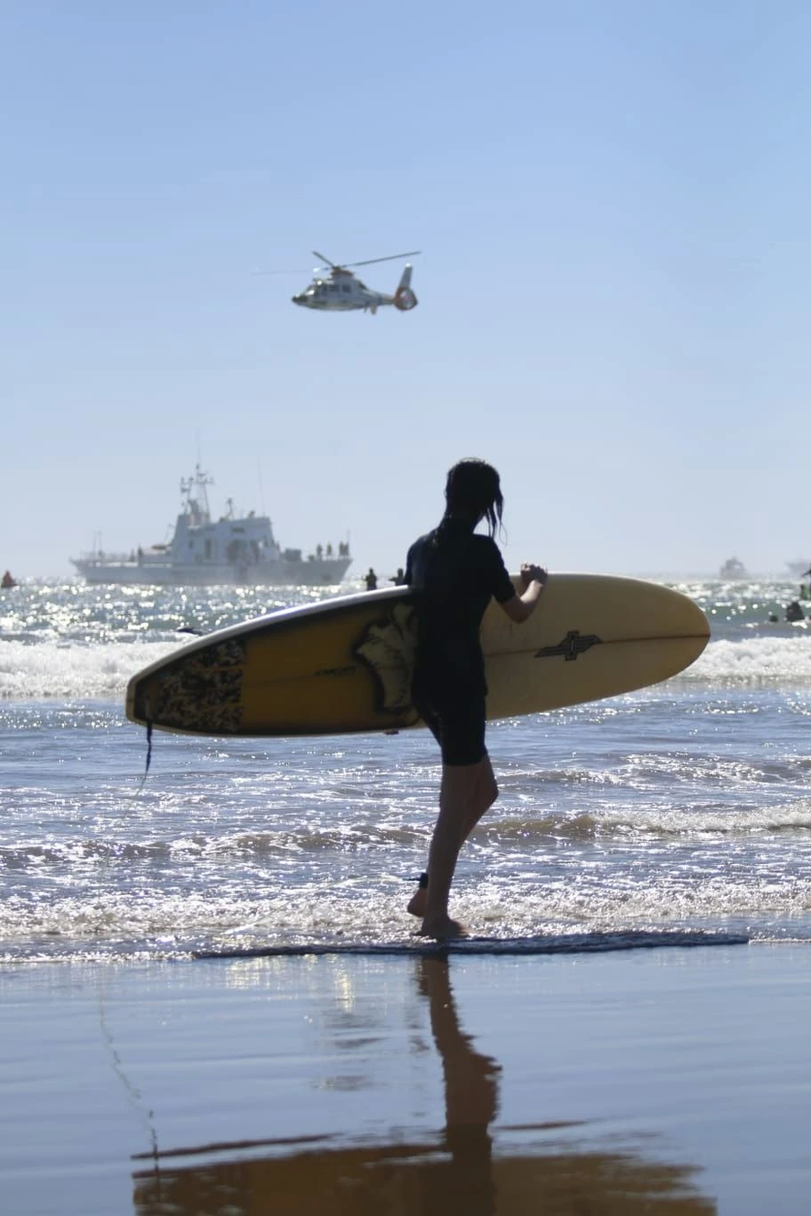 Una de las postales del simulacro en Mar del Plata. Una de las postales del simulacro en Mar del Plata.