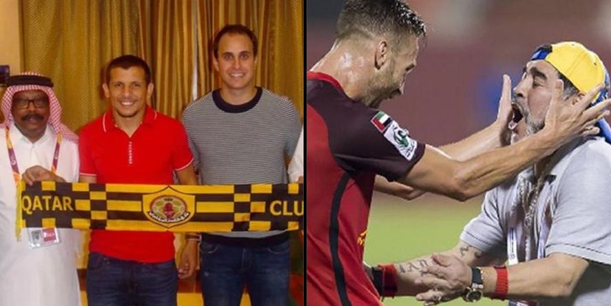 Vecchio y Carando, recordado por su paso junto a Maradona por Emiratos Árabes, también jugaron en Qatar.
