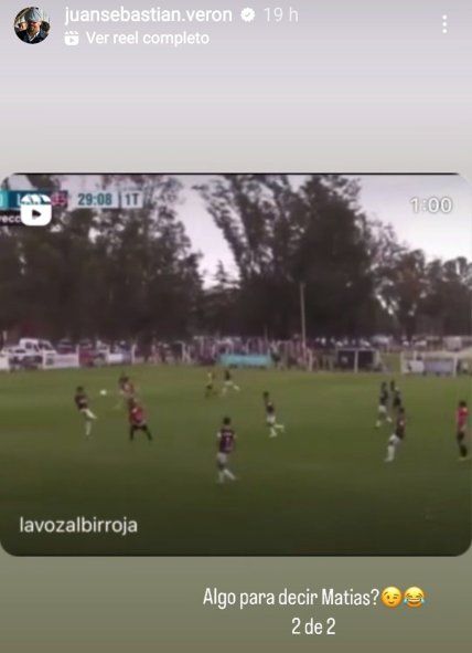 Juan Sebastián Verón y la chicana a Matías Contrera por sus goles en Estudiantes tras los consejos Juan Sebastián Verón y la chicana a Matías Contrera por sus goles en Estudiantes tras los consejos