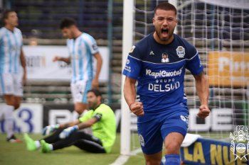 Weigandt, a puro grito de gol en Gimnasia.
