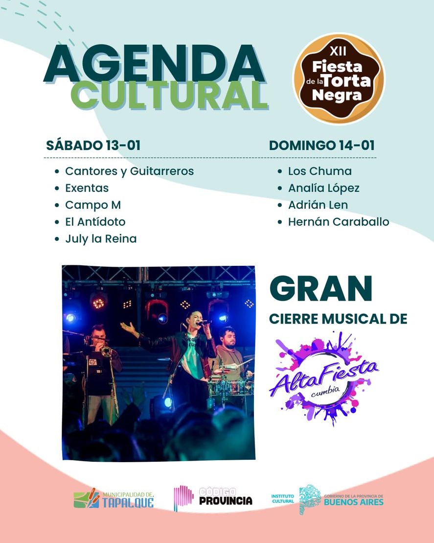 La agenda de actividades del festejo en Tapalqué. La agenda de actividades del festejo en Tapalqué.