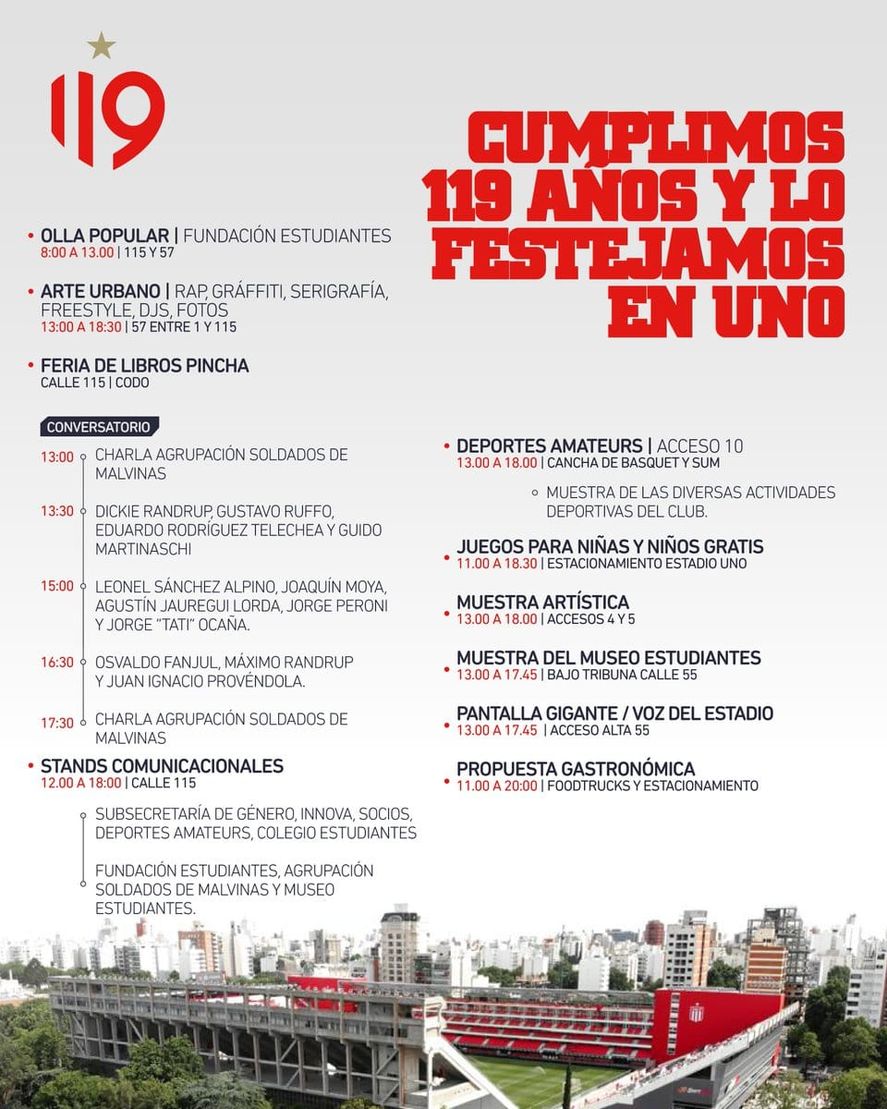 Así será el desarrollo de la fiesta en UNO. Así será el desarrollo de la fiesta en UNO.