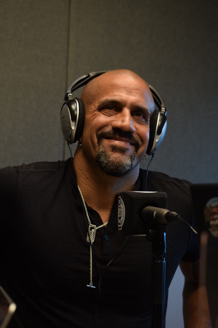 Juan Sebastián Verón en los estudios de La Cielo.