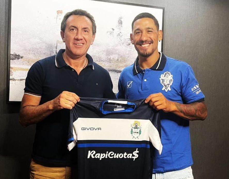 Yonathan Rodríguez fue presentado en Gimnasia. (Foto: prensa GELP)