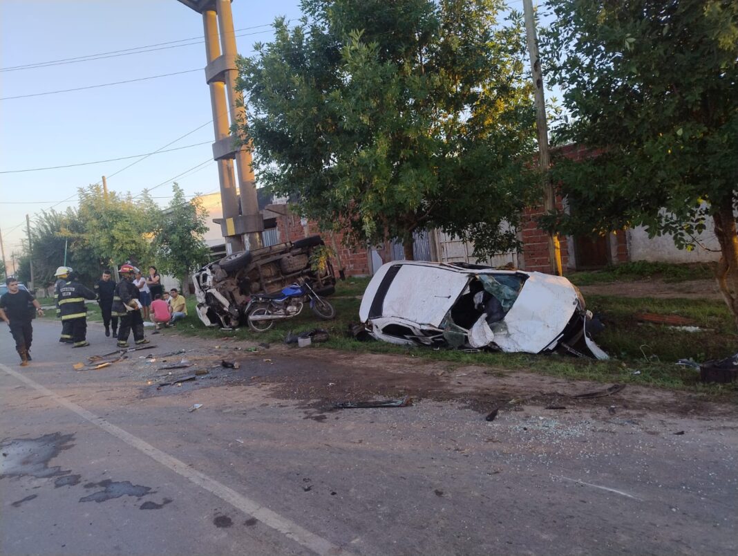 El accidente fue en 32 y 167, en Melchor Romero