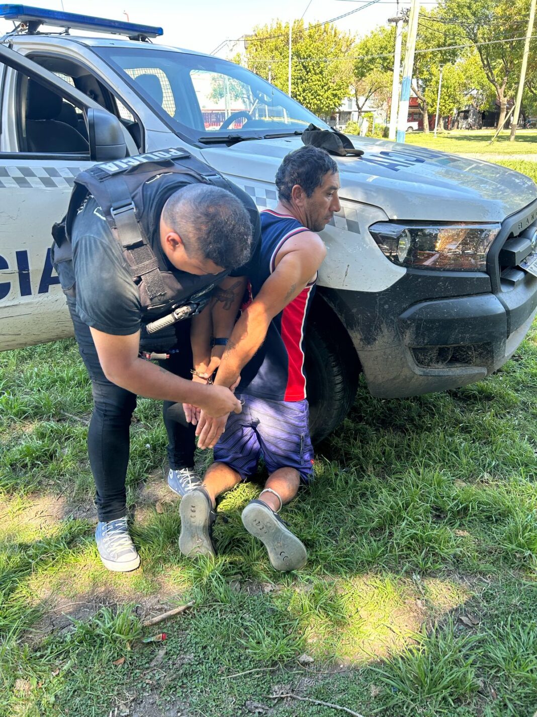 En 60 y 143 fue detenido José Luis Auge Riquelme