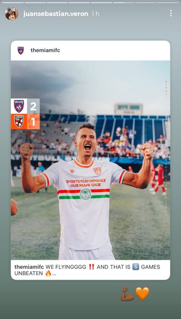 El posteo de Juan Sebastián Verón en sus redes.