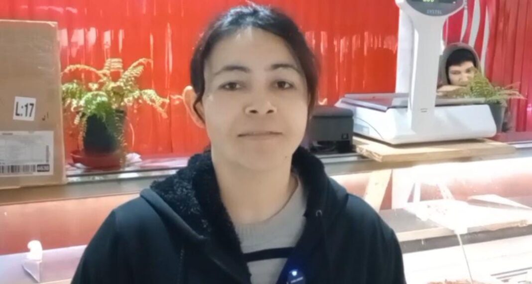 Mariela, la encargada de la carnicería, dio detalles del robo