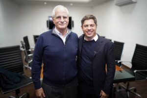 Apoyo electoral: Kicillof se mostró junto a Taiana en encuentro naval en Ensenada