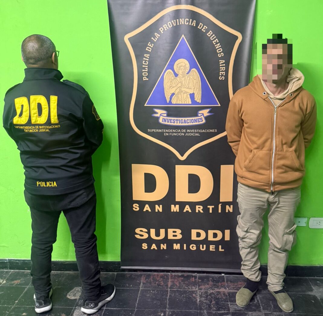 El hombre de 46 años detenido en Malvinas Argentinas por la SubDDI de San Miguel