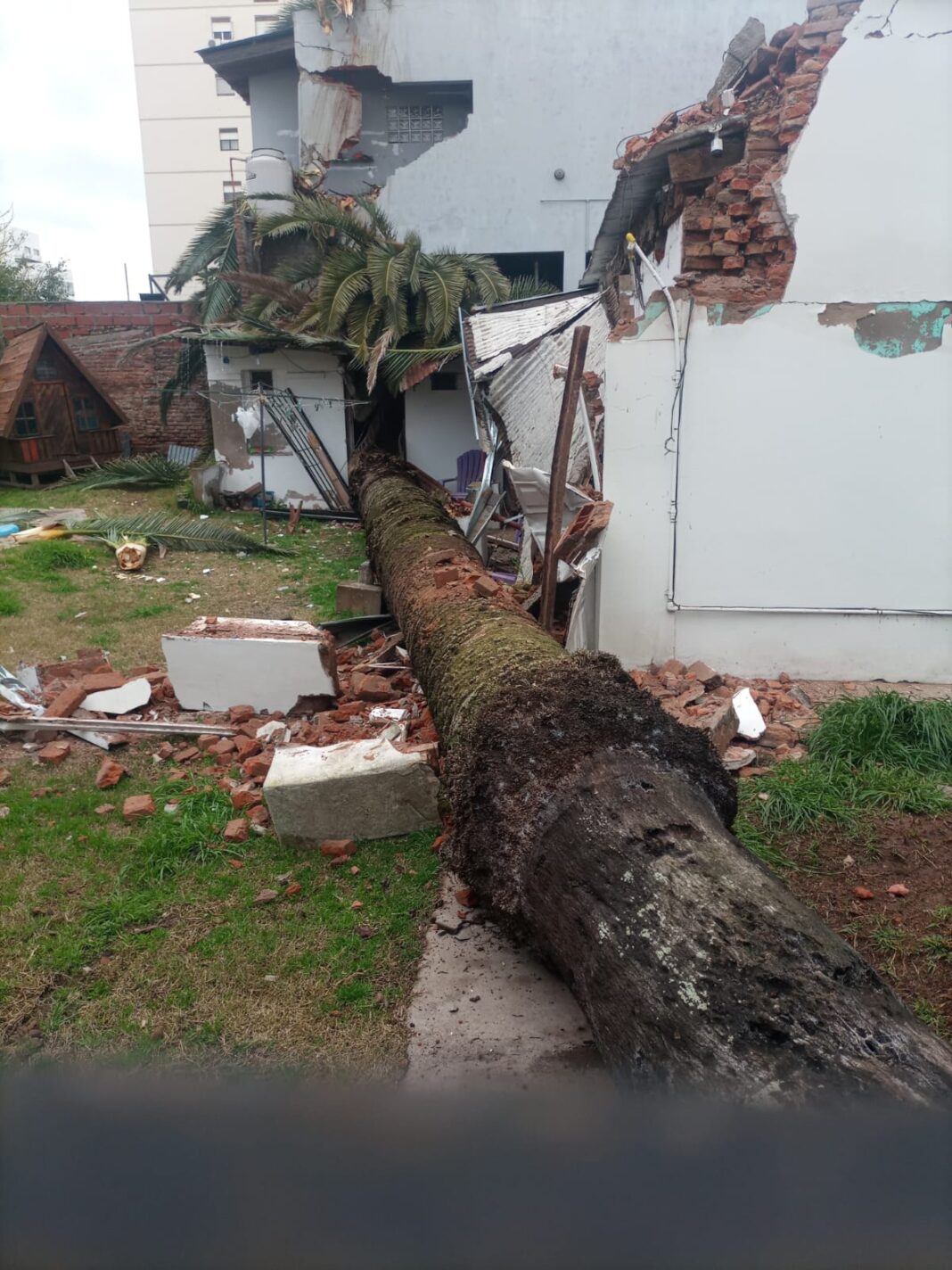 El temporal había sido la causa del incidente