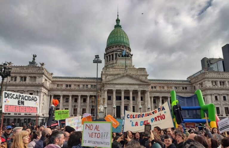 Con una marcha afuera, el Congreso se prepara para una sesión especial anti motosierra