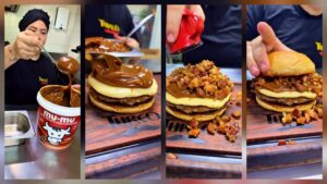 La hamburguesa con dulce de leche que divide aguas en un local de Brasil