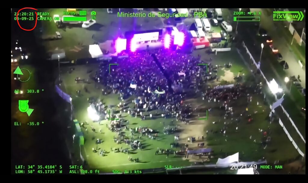 Foto real proporcionada por la Policía de la Provincia de Buenos Aires