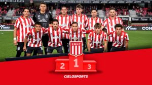 El podio de Estudiantes, con un grande entre los pibes