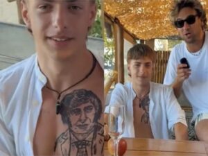 “Igna”, el joven de San Isidro que se tatuó a Milei y se volvió viral por su…extravagancia