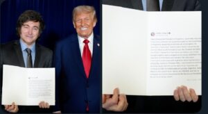 Las redes se burlan de “la cumbre” Trump-Milei: “Le generó una buena impresión”