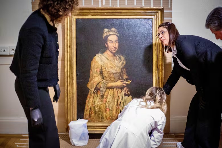 El cuadro robado por los nazis hallado en Mar del Plata, actualmente bajo custodia de la Corte Suprema