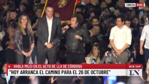 Milei acusó al kirchnerismo de ser “catadores de corrupción” y recordó el famoso 3% de su hermana