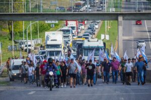 En el Senado se trabaron los proyectos para blindar Atucha, mientras Zárate marchaba en defensa del sector nuclear