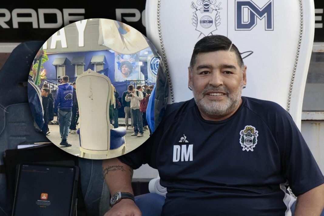 Sillón Maradona Sede Gimnasia