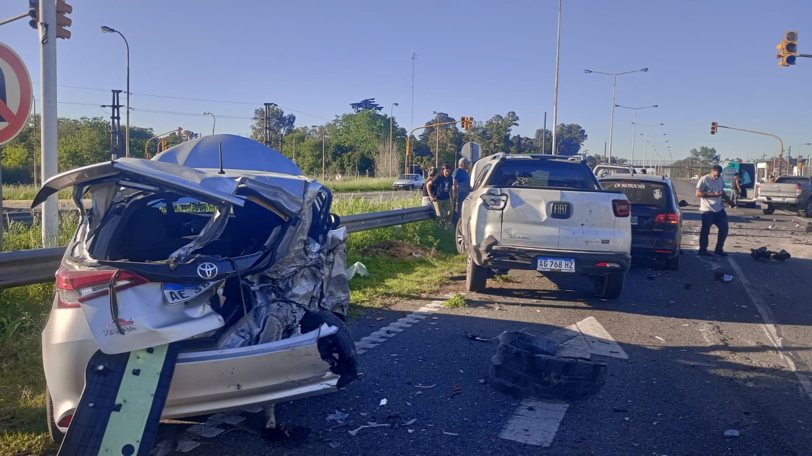 Impactante choque en cadena en la Ruta 3 a la altura de Cañuelas: dos ...