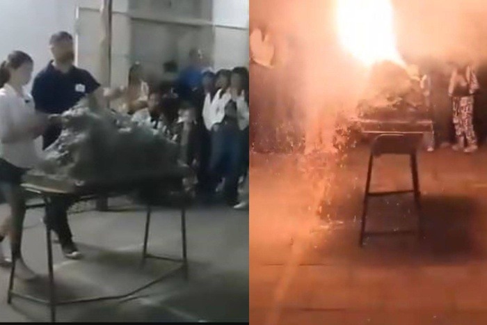 Explosión durante experimento en feria de ciencias escolar en Pergamino