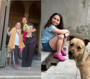 Una familia platense adoptó a una perrita que los acompañó durante la Peregrinación a Luján