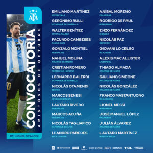 Scaloni sorprende con dos convocados del fútbol local en la nueva lista de la Selección Argentina