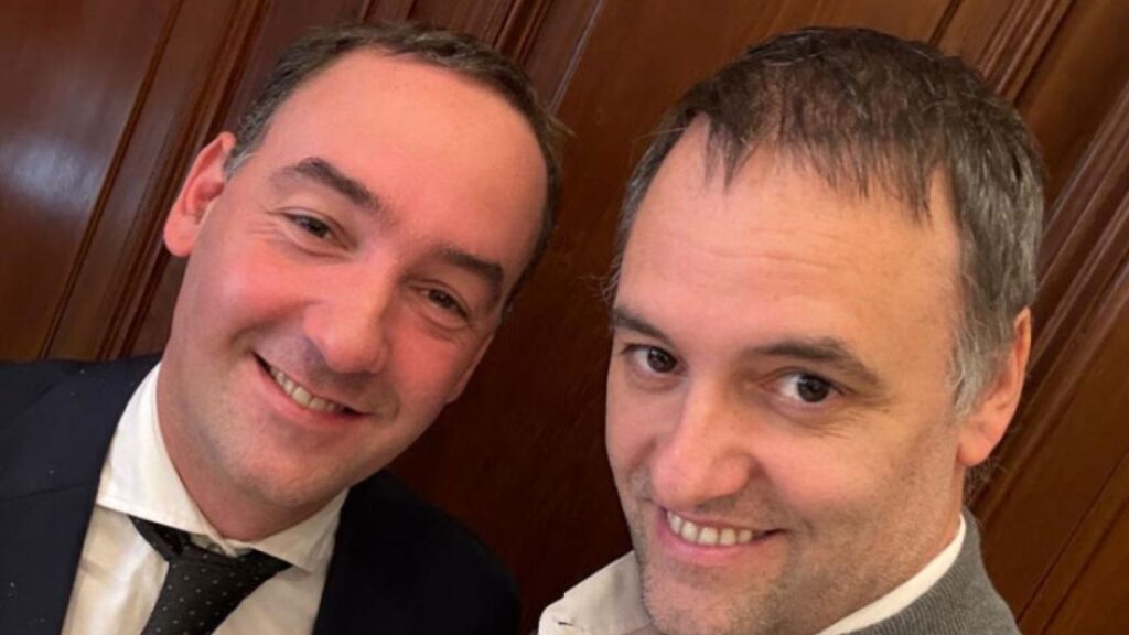 Los hermanos Manuel y Francisco Adorni